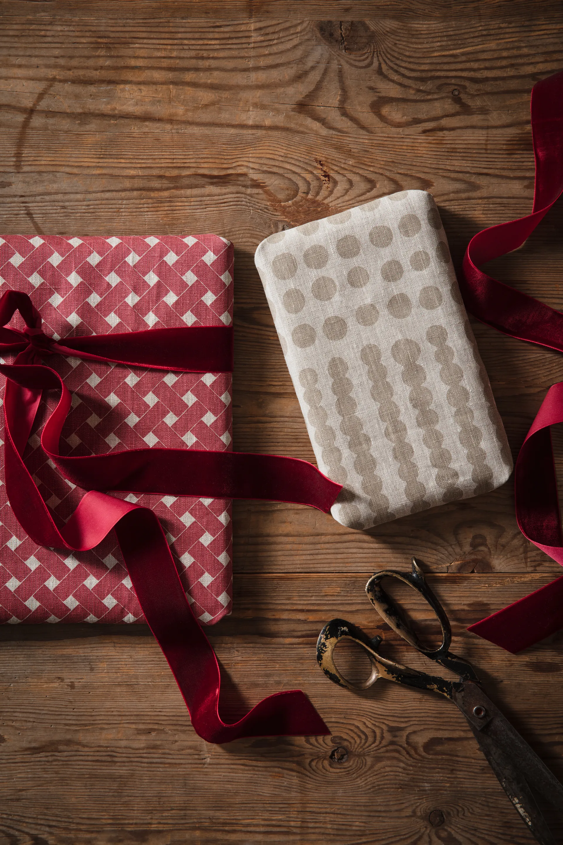 Pricktyg stoff, Natur-taupe Almedahls