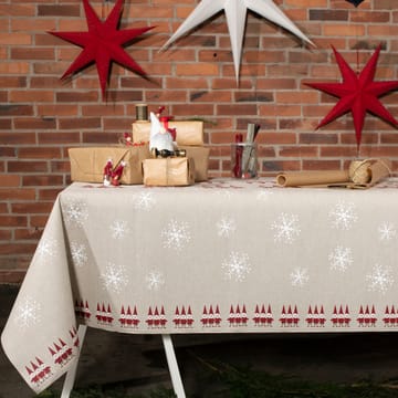 Rødnisse stoff store nisser - Beige - Almedahls