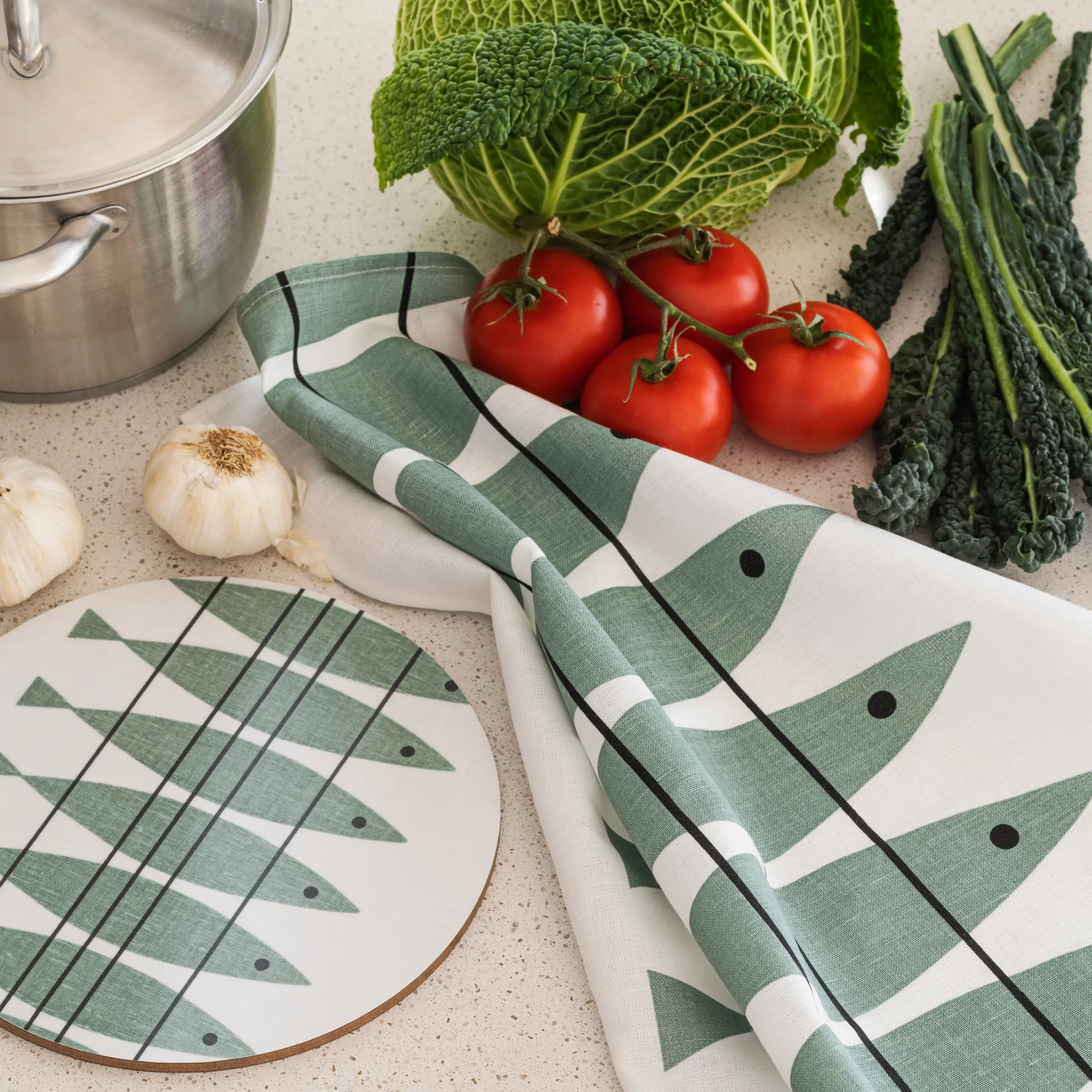 Sill gryteunderlag, Grønn-grå Almedahls