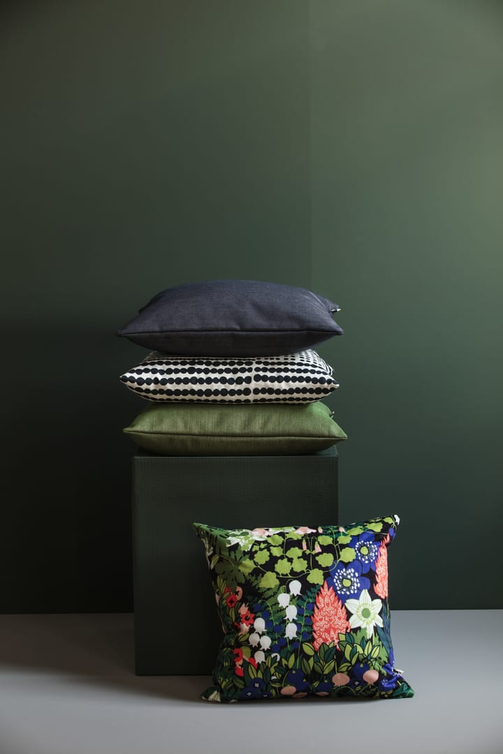 Skogen putetrekk 47x47 cm, Svart-multi Almedahls