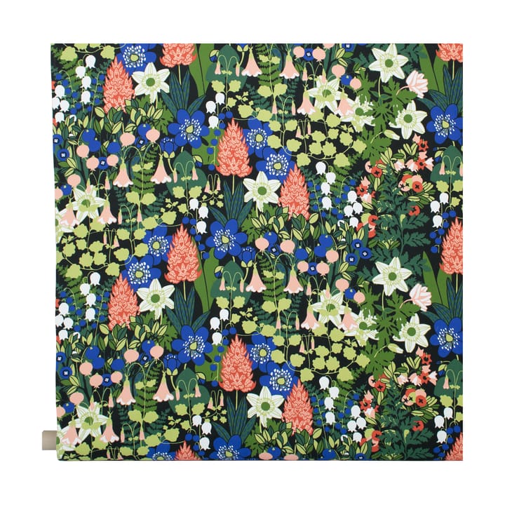 Skogen stoff - Sort-grønn-rosa - Almedahls