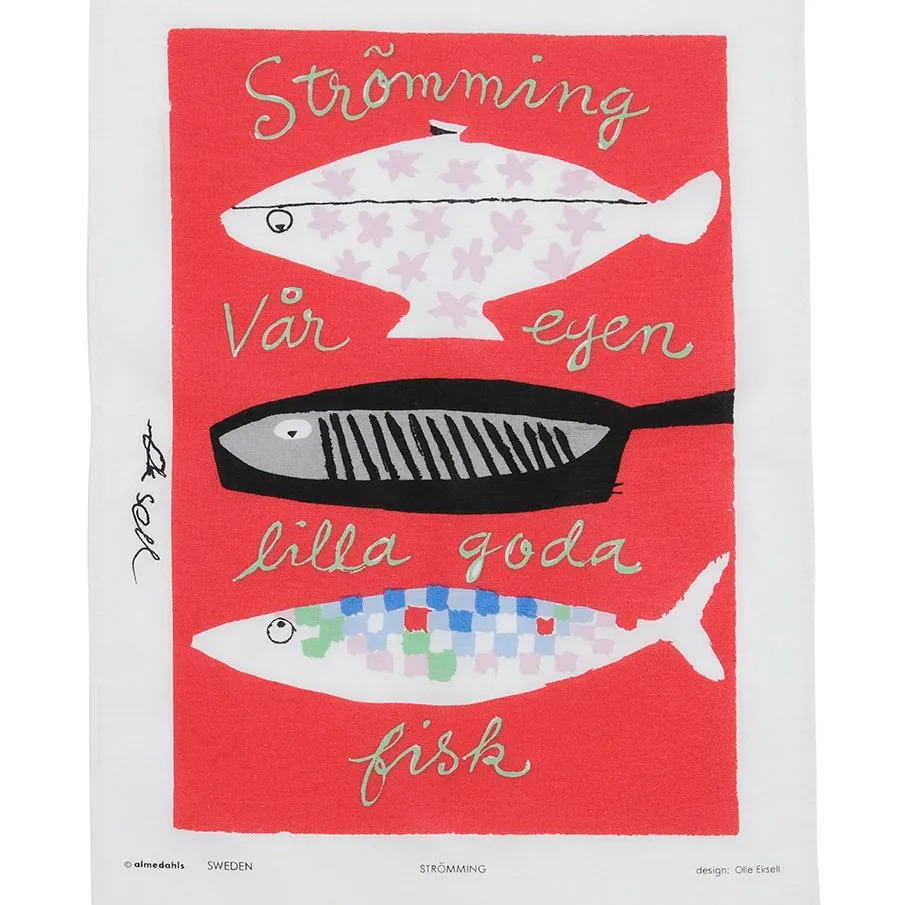 Strömming kjøkkenhåndkle, 47x70 cm Almedahls