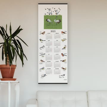 Svenske fugler kalender 2023 - 35 x 90 cm - Almedahls