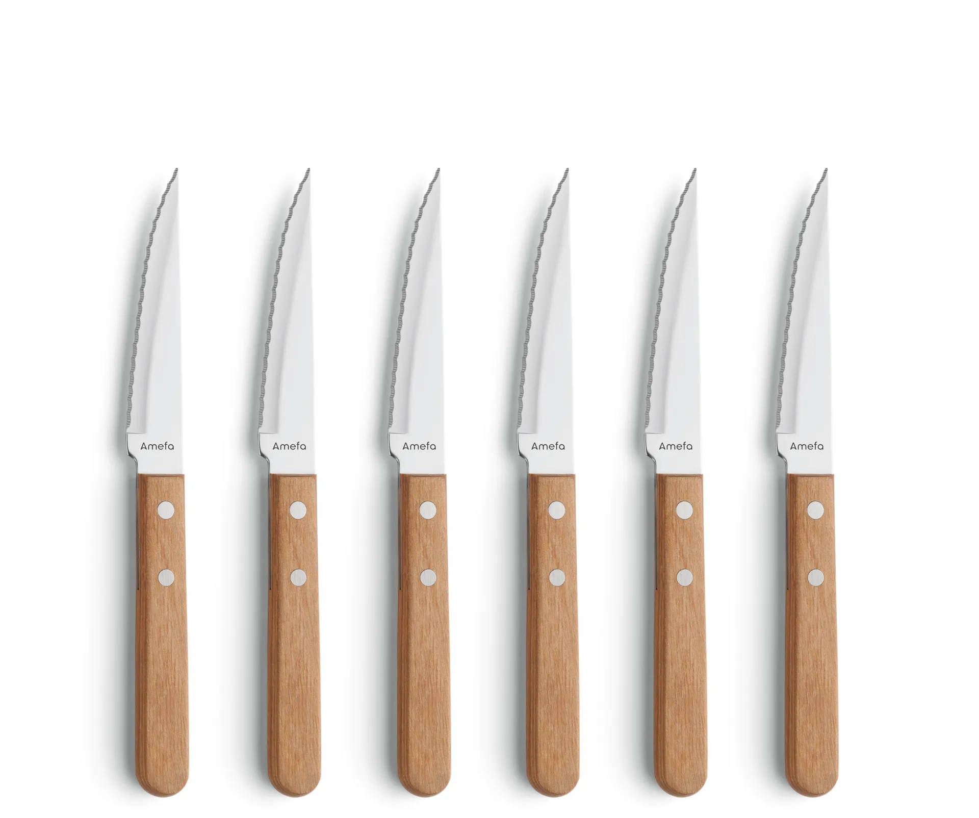 Pizza grillkniv 6-pk, Eik Amefa