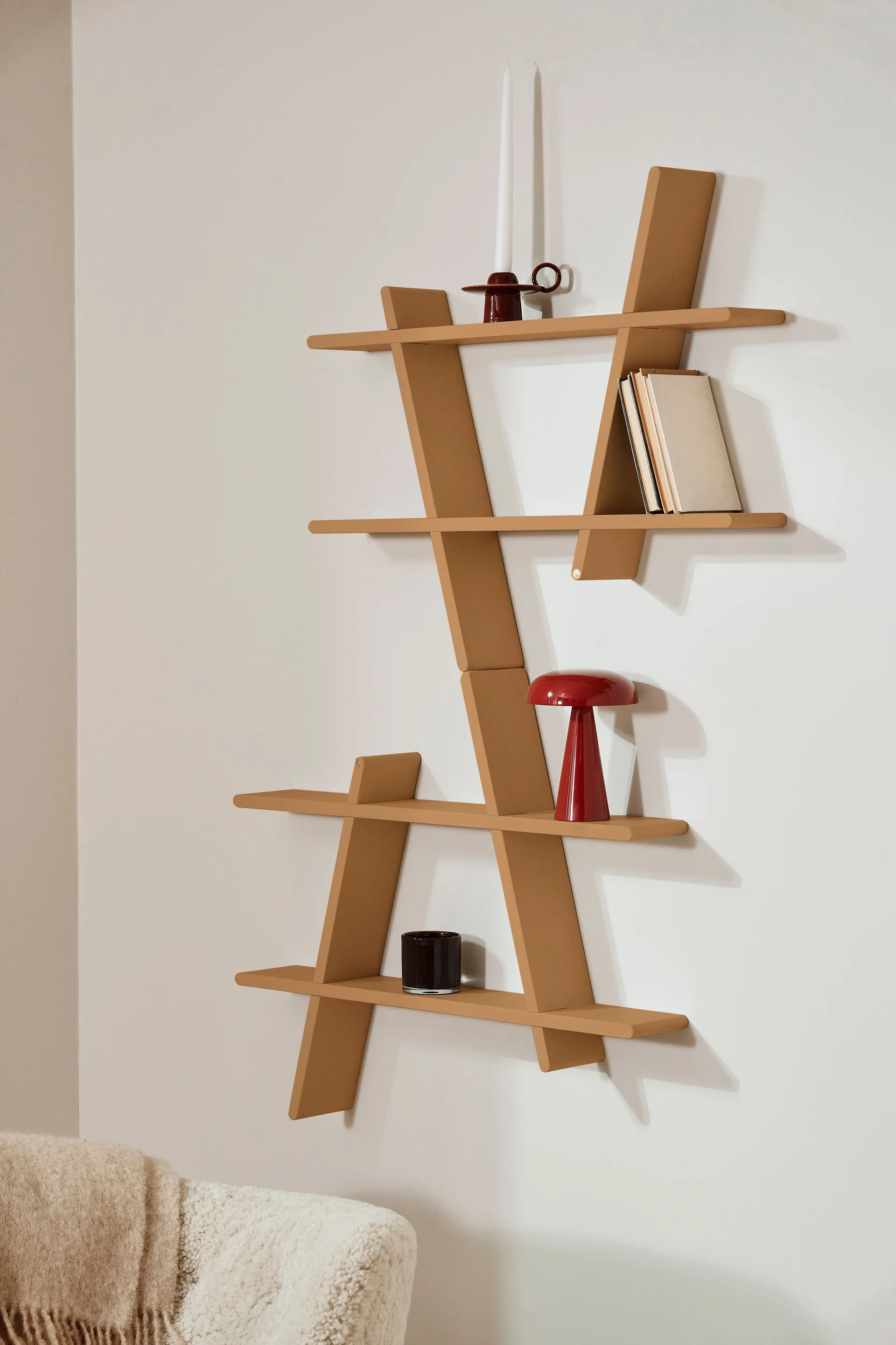 A-Shelf vegghylle Special Edition, Brown beige M 52x9x46 cm Andersen Furniture