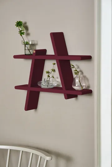 A-Shelf vegghylle Special Edition - Wine red L 78x12x67 cm - Andersen Furniture