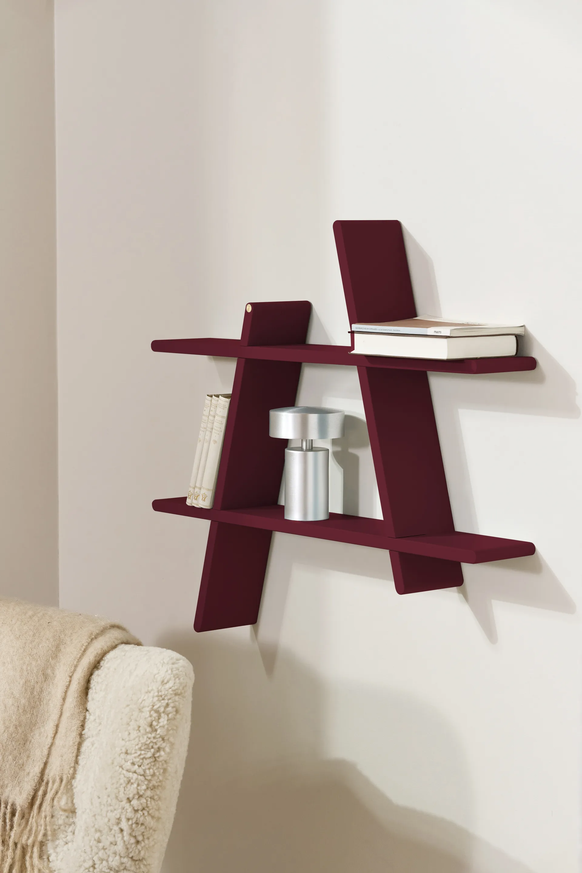 A-Shelf vegghylle Special Edition, Wine red M 52x9x46 cm Andersen Furniture