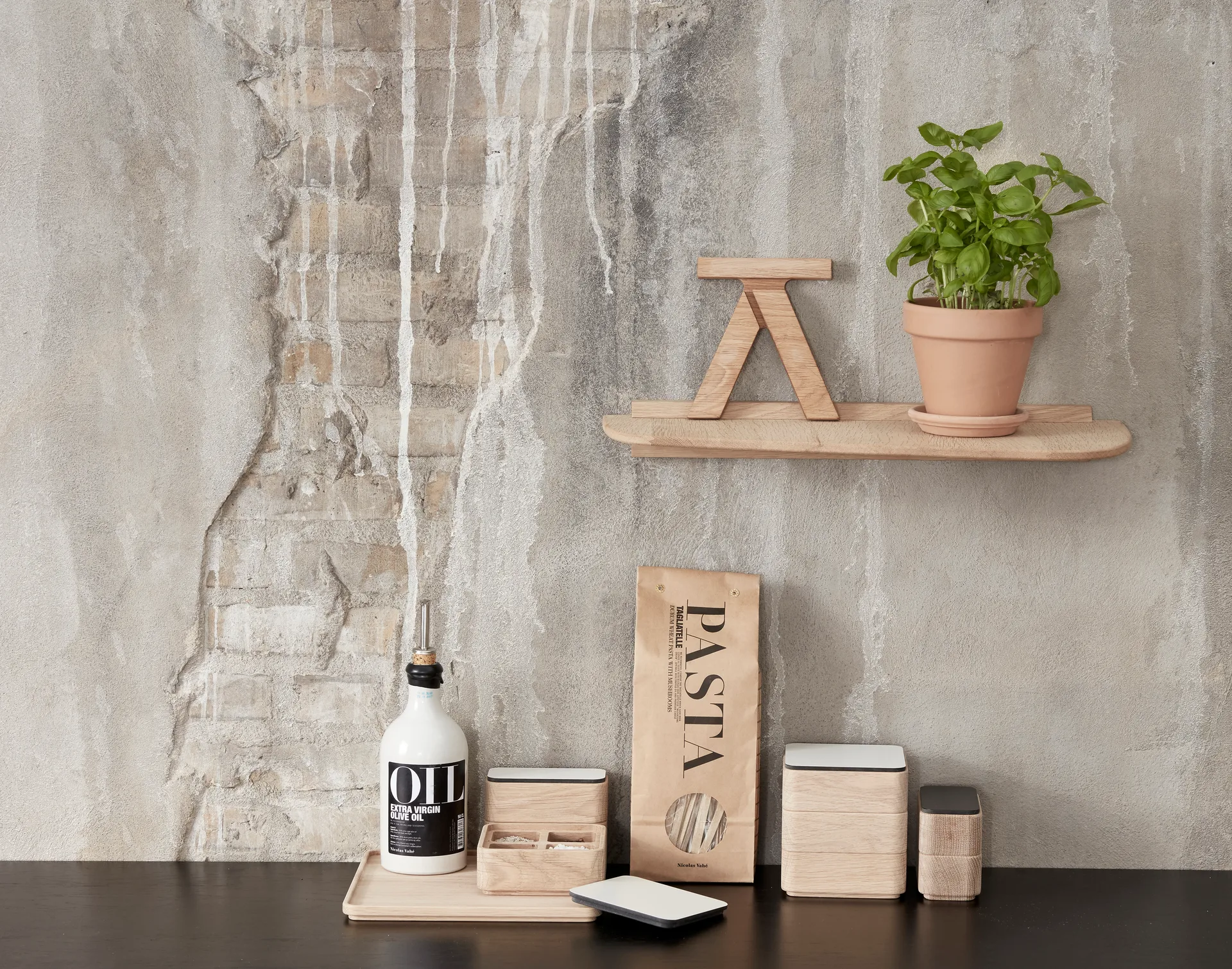 Shelf 1 vegghylle 40 cm, Oak Andersen Furniture