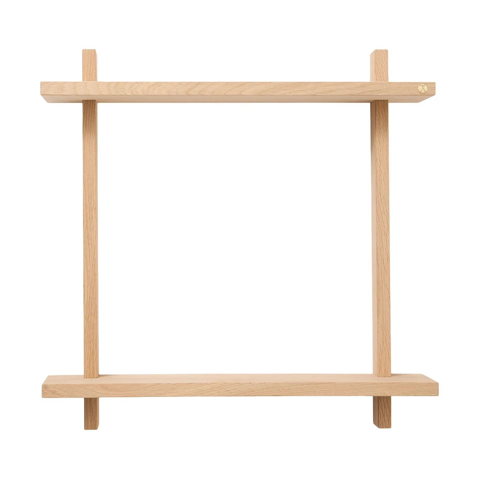 Treat vegghylle dobbel, Oak, 50x12x50 cm Andersen Furniture