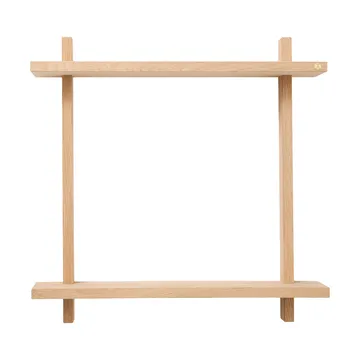 Treat vegghylle dobbel - Oak, 50x12x50 cm - Andersen Furniture