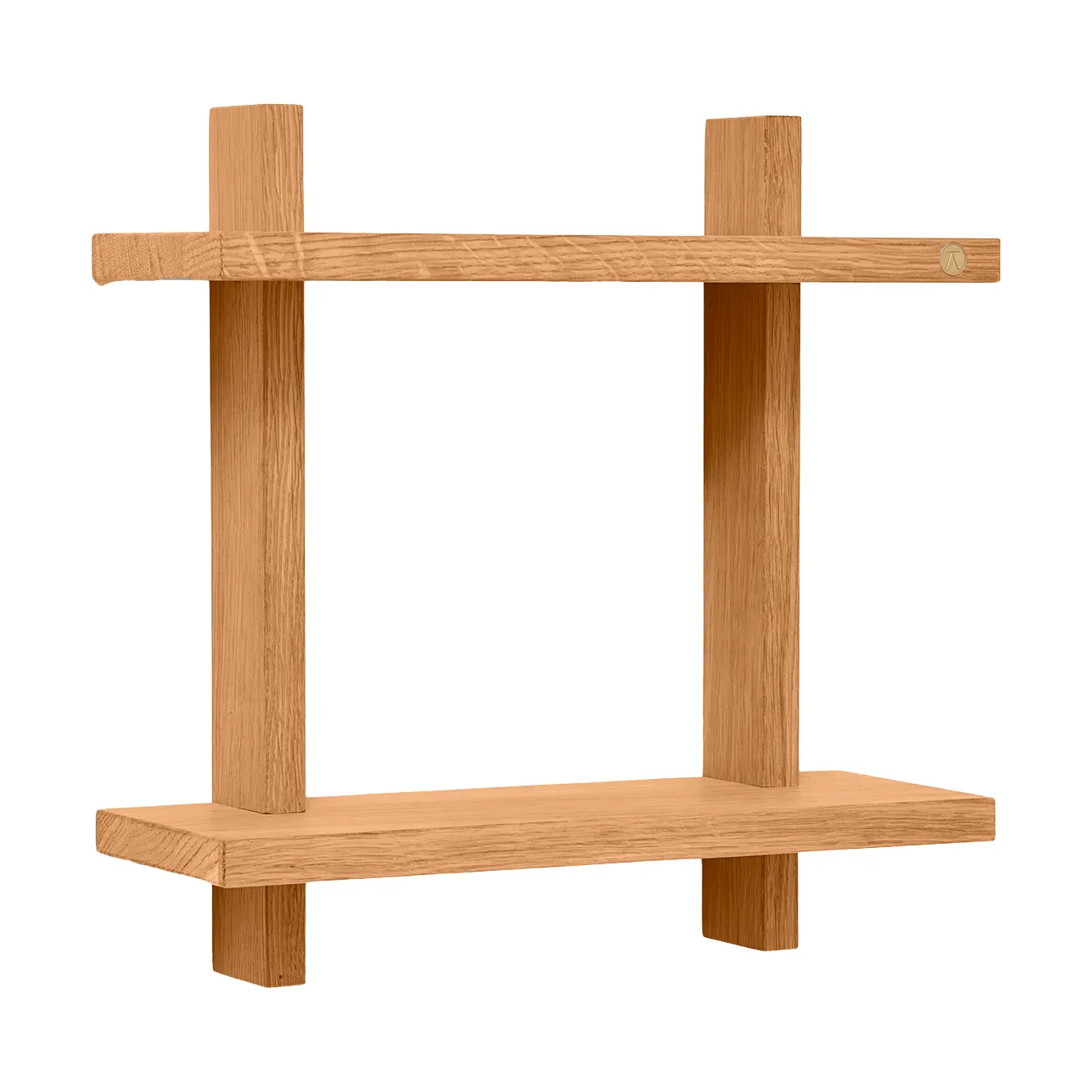 Treat vegghylle dobbel, Oiled Nature Oak, 34x12x34 cm Andersen Furniture