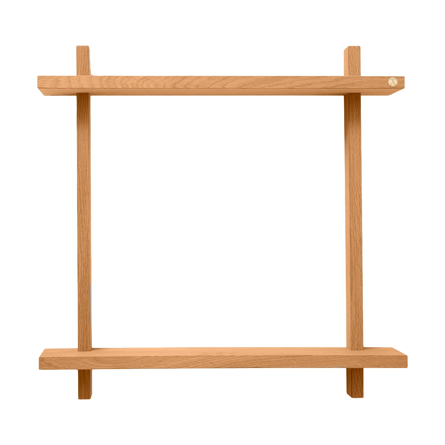 Treat vegghylle dobbel, Oiled Nature Oak, 50x12x50 cm Andersen Furniture