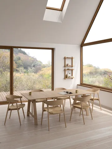 Treat vegghylle dobbel - Oiled Nature Oak, 50x12x50 cm - Andersen Furniture