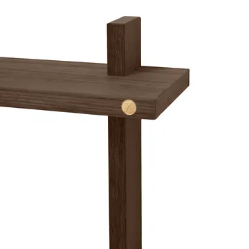 Treat vegghylle dobbel - Smoked Oiled Oak, 34x12x34 cm - Andersen Furniture