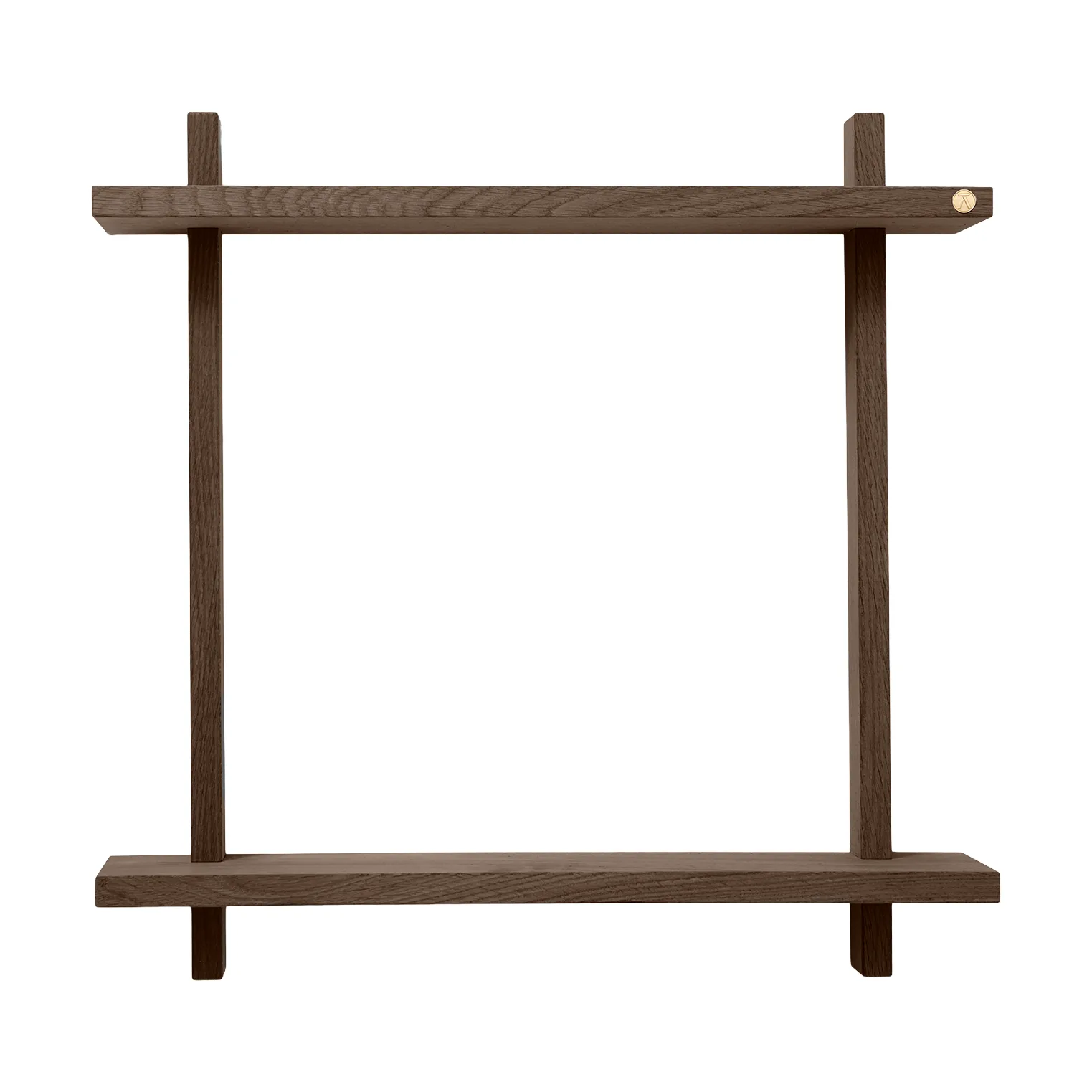Treat vegghylle dobbel, Smoked Oiled Oak, 50x12x50 cm Andersen Furniture