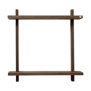 Treat vegghylle dobbel - Smoked Oiled Oak, 50x12x50 cm - Andersen Furniture