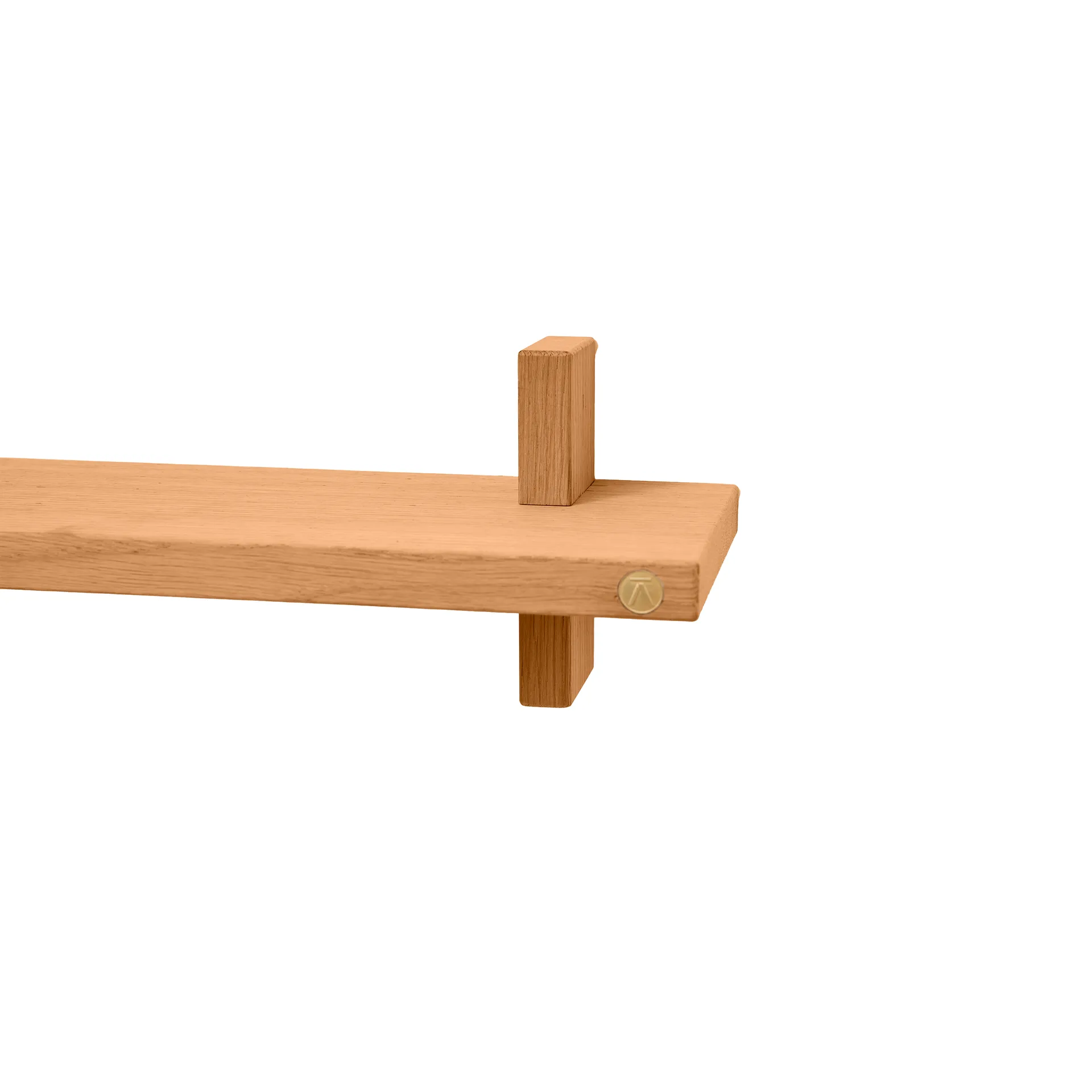 Treat vegghylle singel, Oiled Nature Oak, 50x12x11,2 cm Andersen Furniture