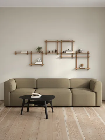 Treat vegghylle singel - Oiled Nature Oak, 50x12x11,2 cm - Andersen Furniture