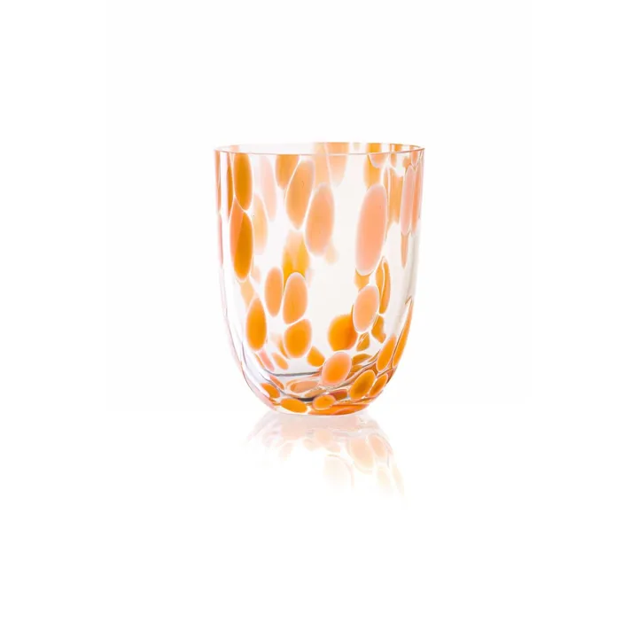 Big Confetti drikkeglass 25 cl - Peach - Anna Von Lipa
