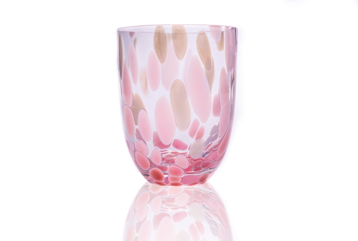 Anna Von Lipa Big Confetti drikkeglass 25 cl Rosa-lyseblå