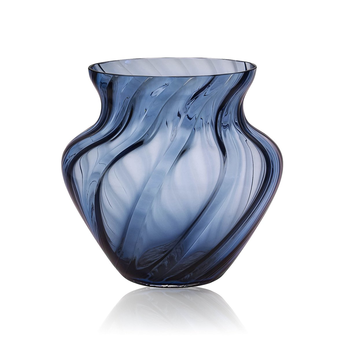 Bilde av Anna Von Lipa Dahlia Vase Blue smoke