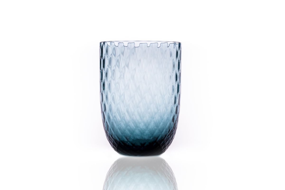 Anna Von Lipa Harlequin drikkeglass 25 cl Blue smoke
