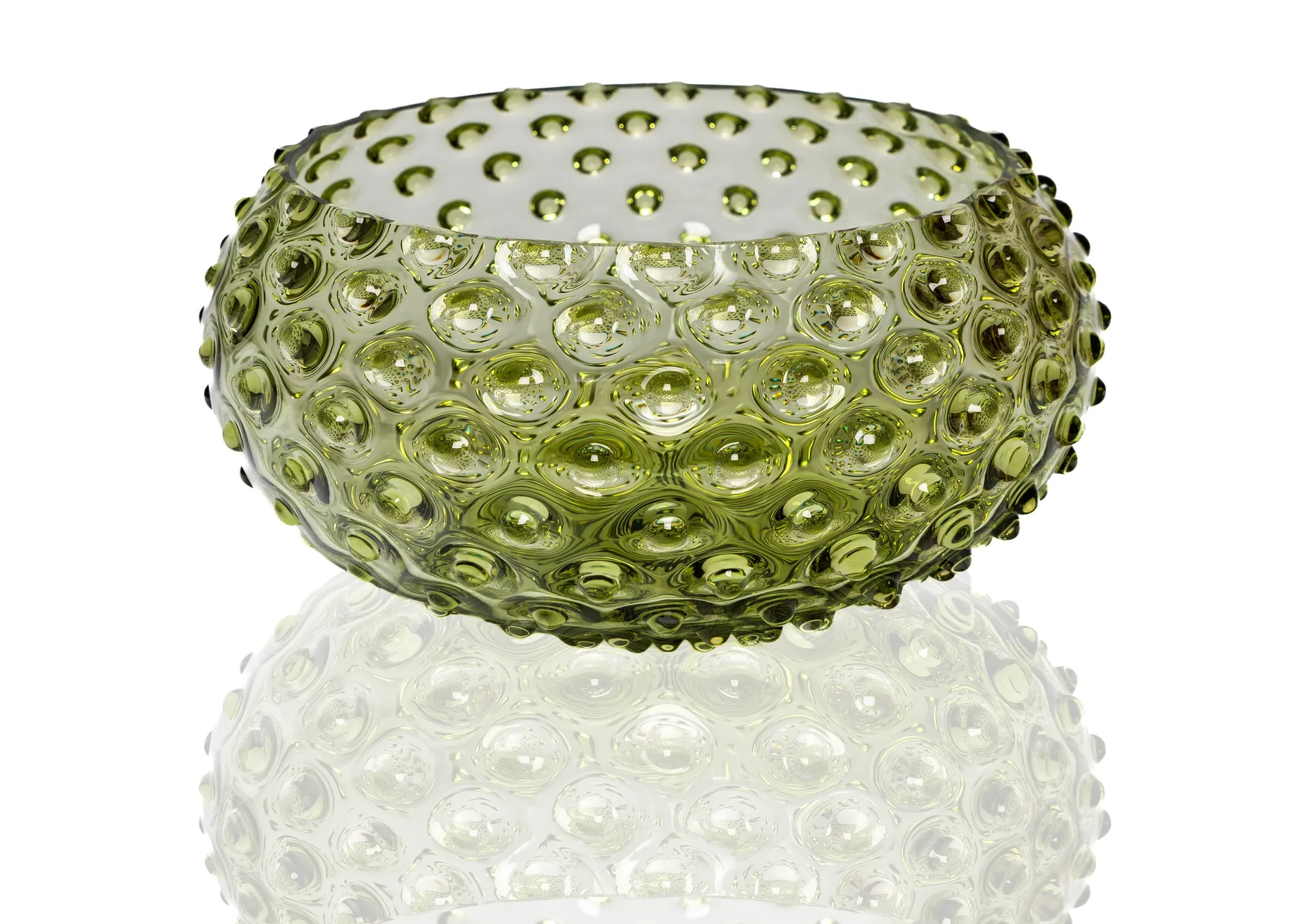 Hobnail Tapas bolle 23 cm, Olivegreen Anna Von Lipa