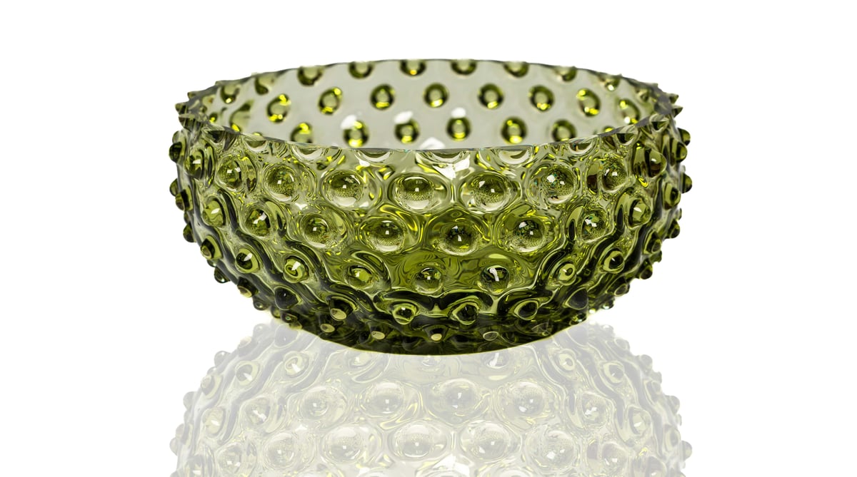 Anna Von Lipa Hobnail Tapas skål 17 cm Olivegreen