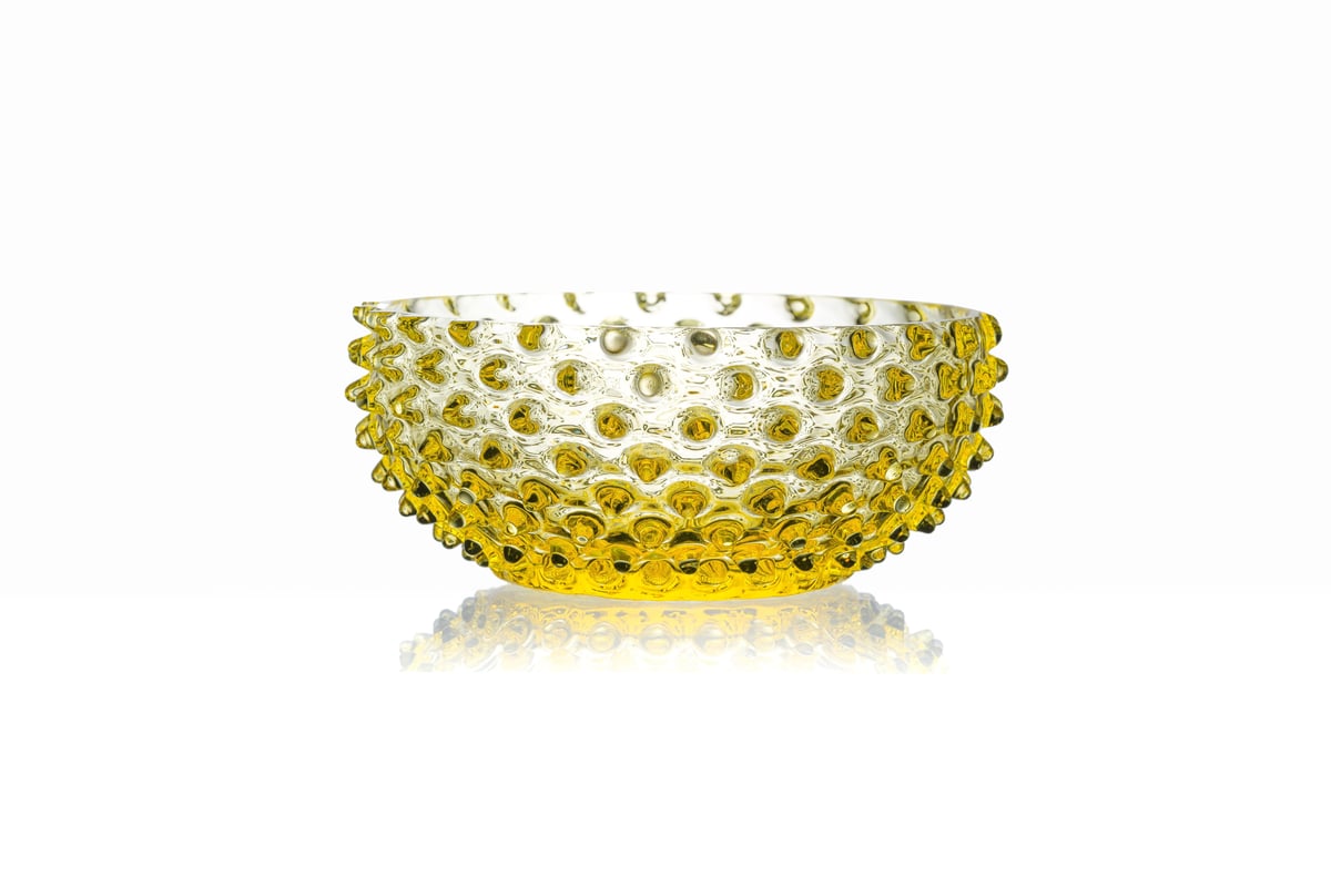 Anna Von Lipa Hobnail Tapas skål 17 cm Sitron