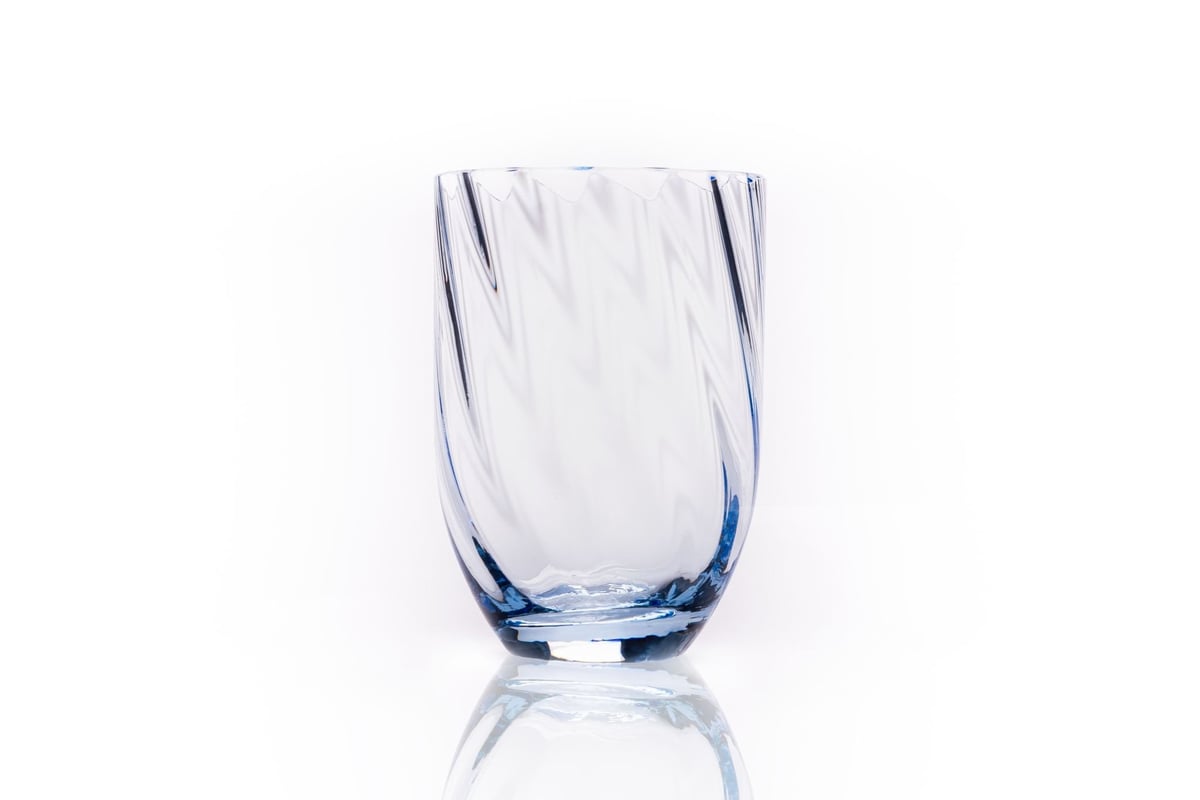 Anna Von Lipa Swirl drikkeglass 25 cl Light blue