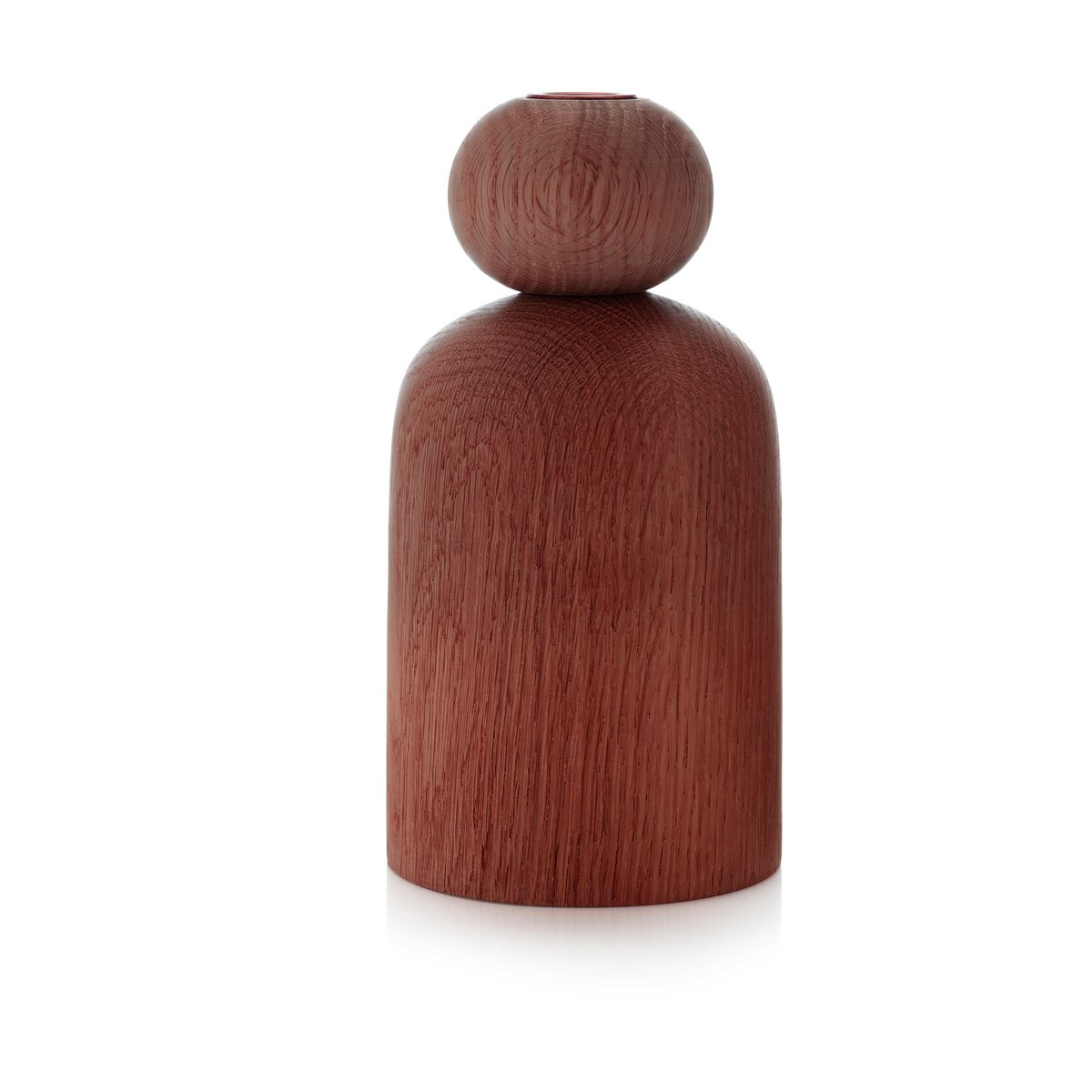 Bilde av Applicata Shape ball vase Røkt eik
