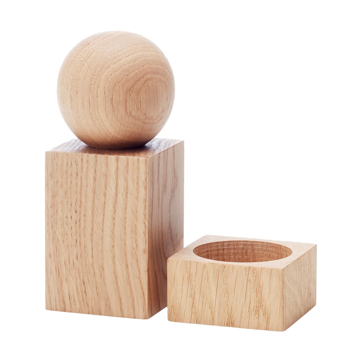 Applicata Twist krydderkvern og saltskål Eik | Skandinavisk Design | Salt- & Pepperkverner | Beige