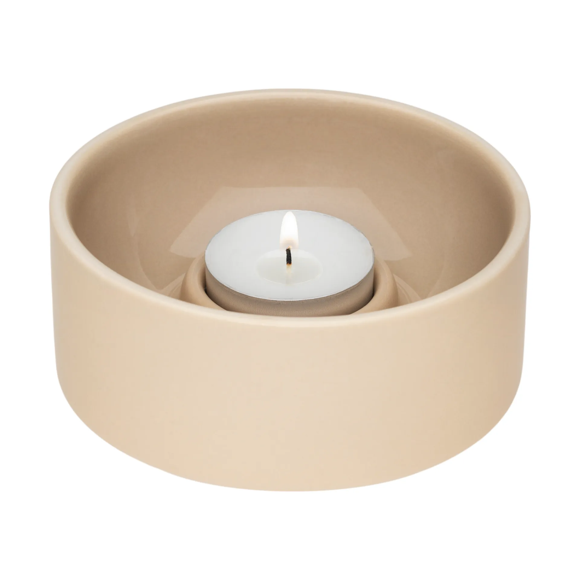 Kirnu lyslykt Ø11x5 cm, Beige Arabia