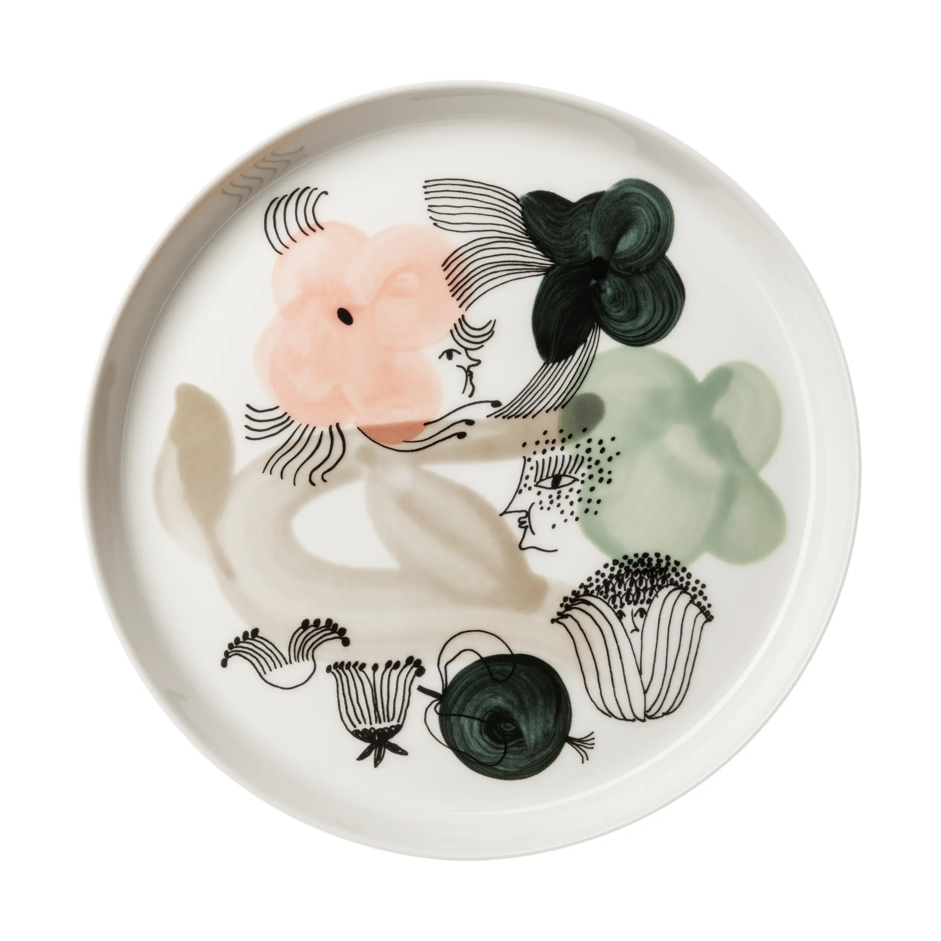 Kukkamaa tallerken Ø18,8 cm, Grønn Arabia