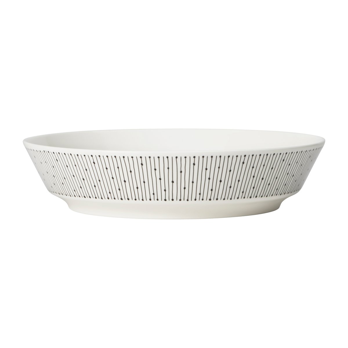 Arabia Mainio Sarastus dyp tallerken 23 cm Svart-hvit