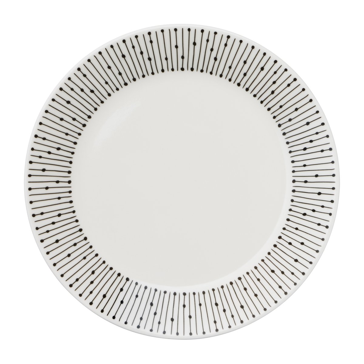 Arabia Mainio Sarastus tallerken 15 cm Svart-hvit | Skandinavisk Design | Asjetter | Svart