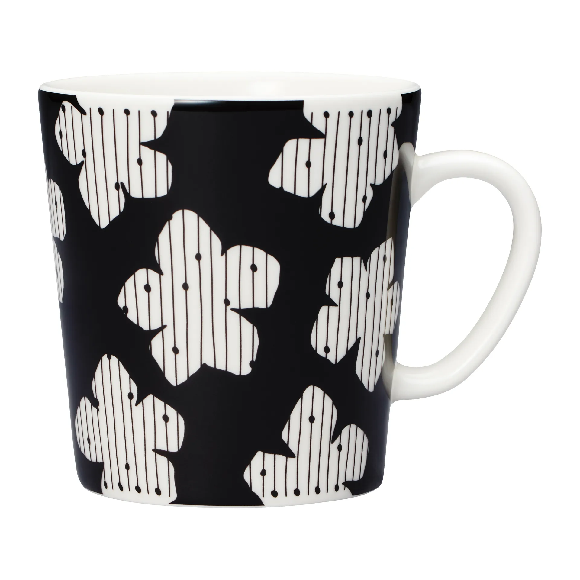 Mainio Sarastus Talvikki kopp 30 cl, Svart-hvit Arabia