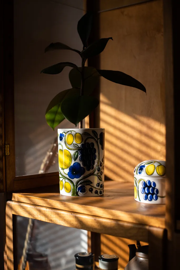 Paratiisi vase 18 cm, Blå Arabia