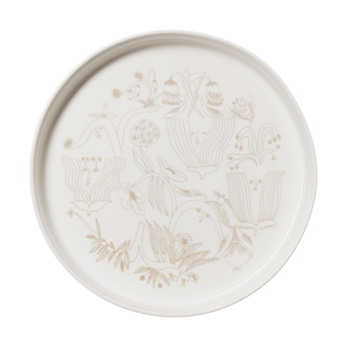 Arabia Puutarhurit paiform 28 cm Beige | Skandinavisk Design | Paiformer | Beige