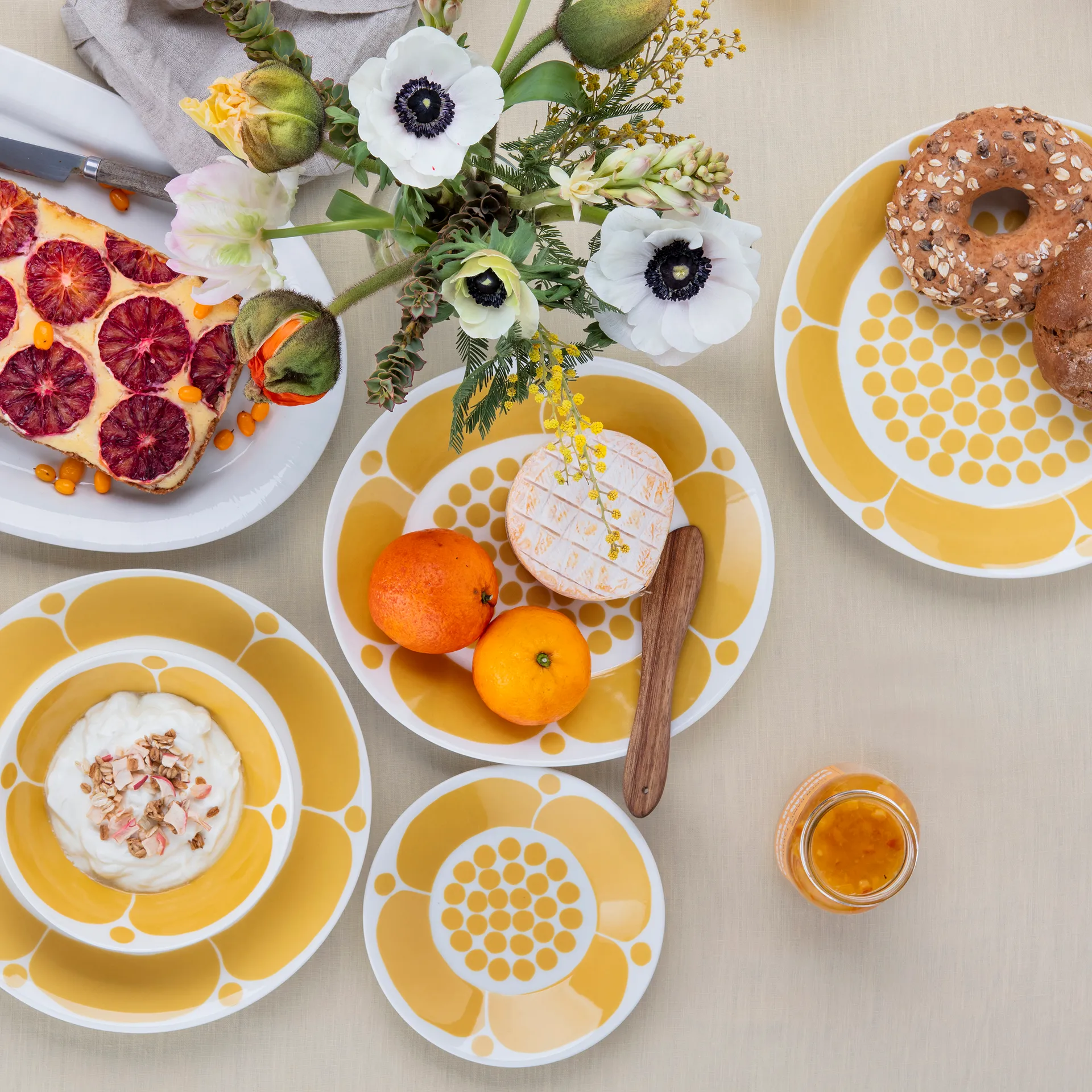 Sunnuntai dyp tallerken Ø17 cm, Gul Arabia