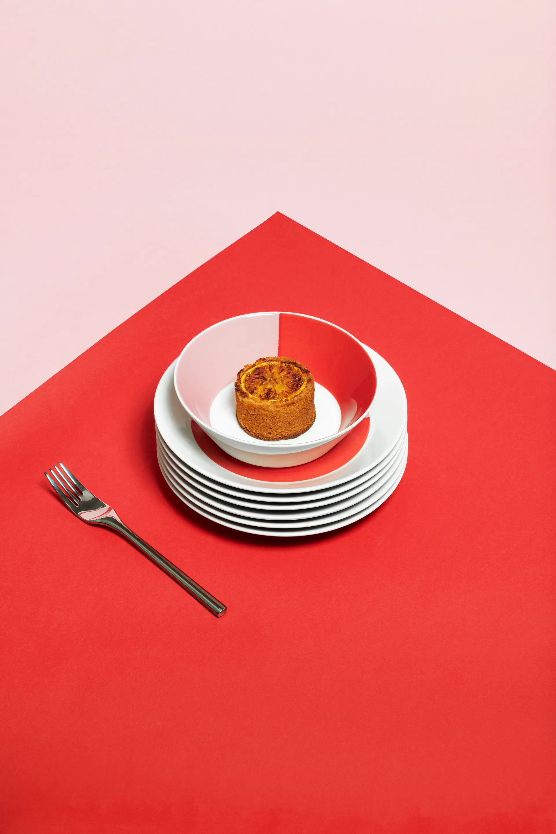 Vuokko skål Ø17 cm, 2-väri Rosa-Rød Arabia