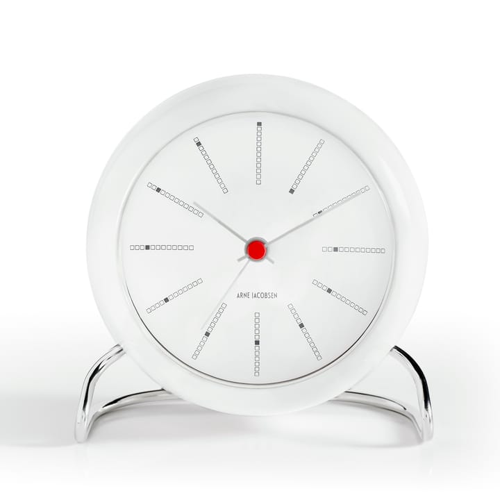 AJ Bankers bordklokke - hvit - Arne Jacobsen Clocks