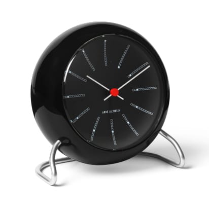 AJ Bankers bordklokke - Svart - Arne Jacobsen Clocks