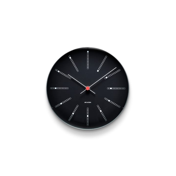 AJ Bankers veggur svart - Ø 21 cm - Arne Jacobsen Clocks