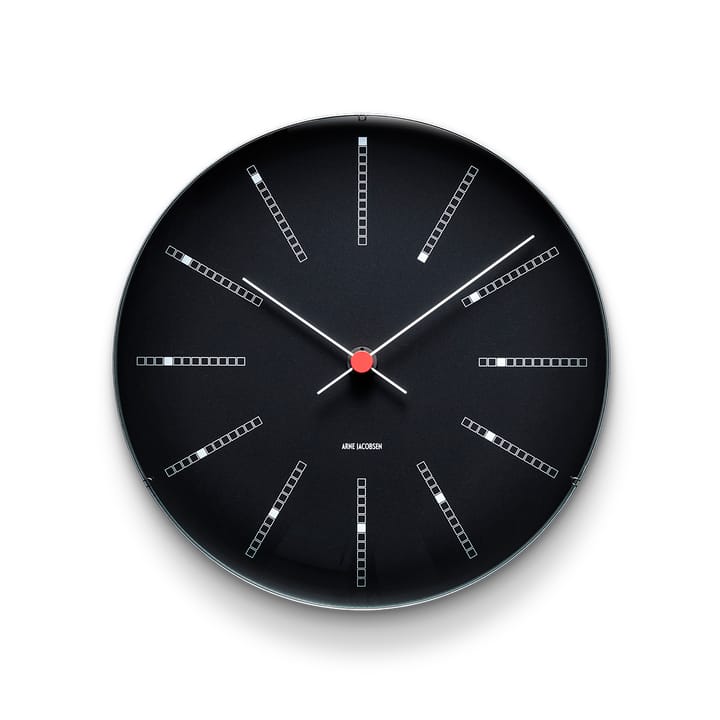AJ Bankers veggur svart - Ø 29 cm - Arne Jacobsen Clocks