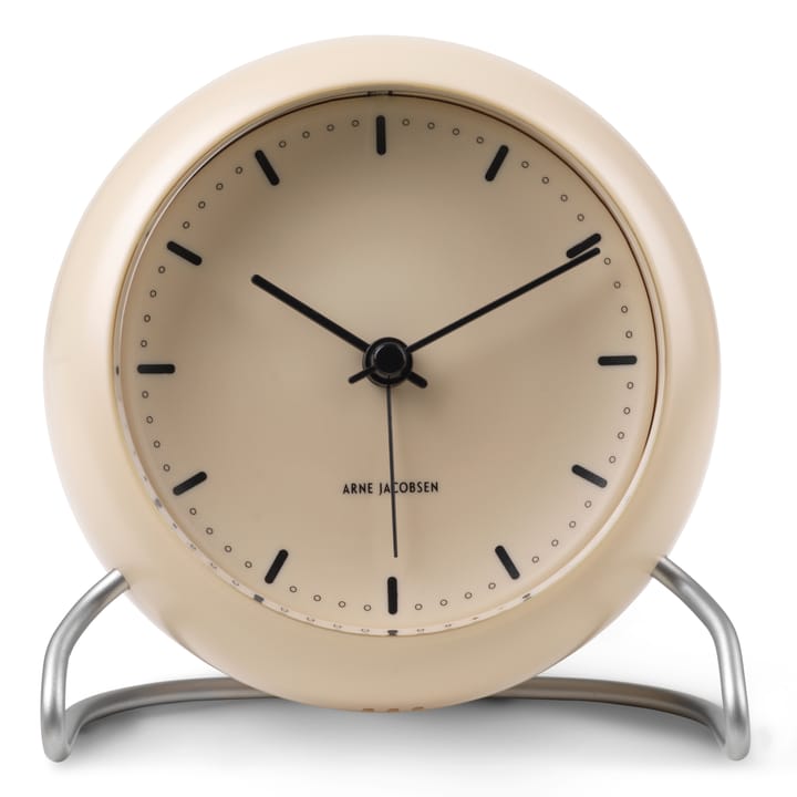 AJ City Hall bordklokke - Sandy beige - Arne Jacobsen Clocks
