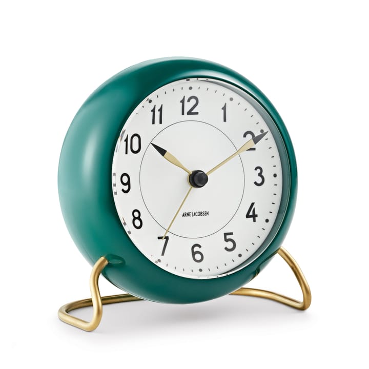 AJ Station bordklokke grønn - grønn - Arne Jacobsen Clocks
