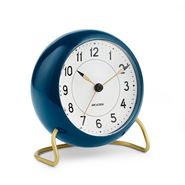 AJ Station bordklokke petrolblå - petrolblå - Arne Jacobsen Clocks