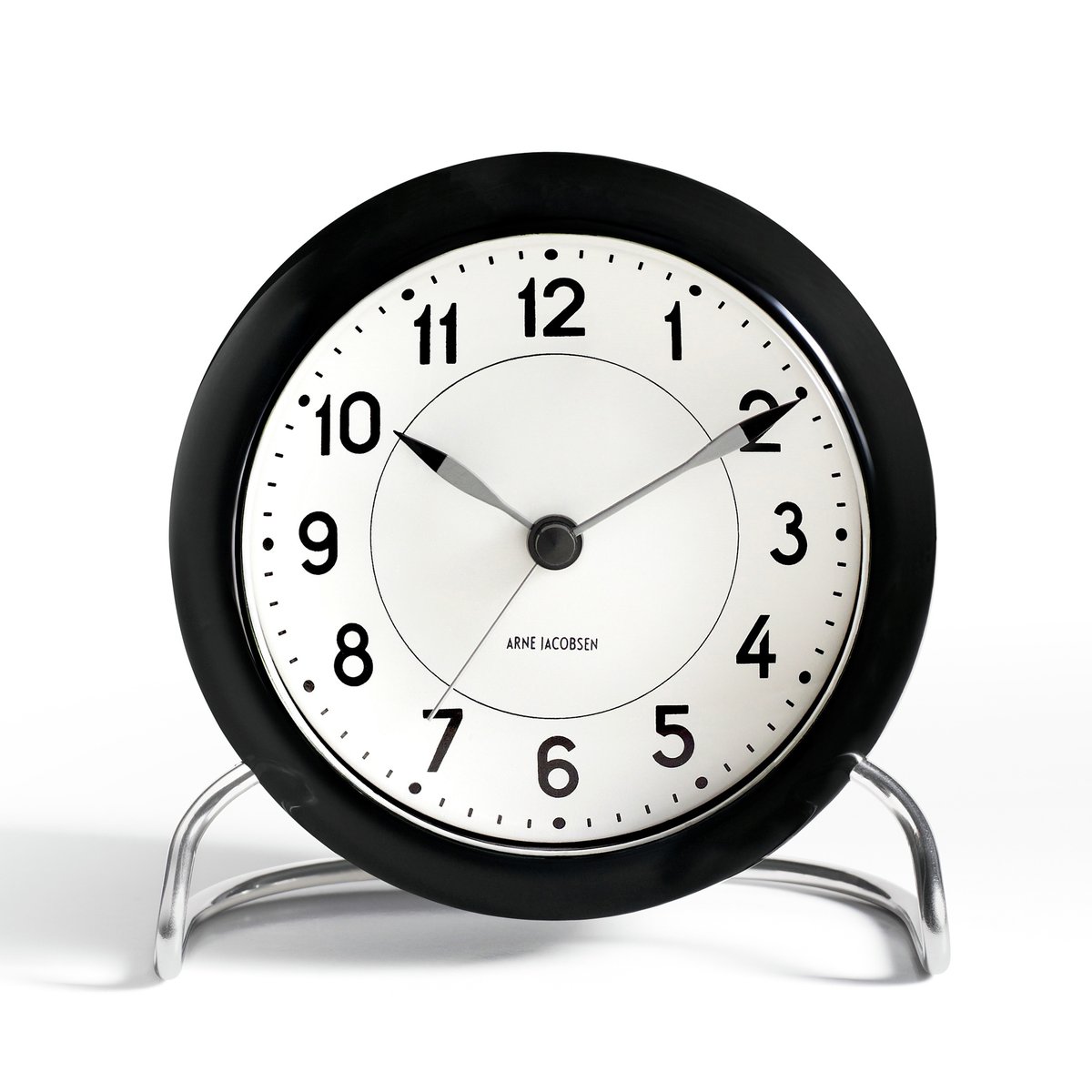 Arne Jacobsen Clocks AJ Station bordklokke svart | Skandinavisk Design | Bordklokker | Svart