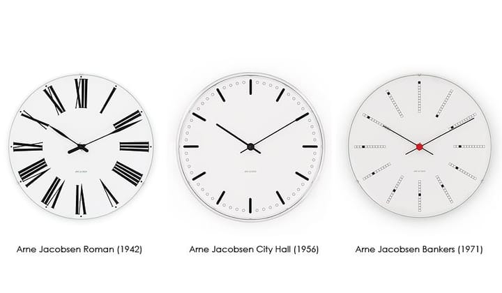 Arne Jacobsen Bankers klokke - Ø 210 mm - Arne Jacobsen Clocks